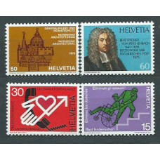 Suiza - Correo 1975 Yvert 987/90 ** Mnh