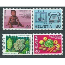 Suiza - Correo 1976 Yvert 999/1002 ** Mnh