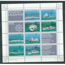 Suiza - Hojas Yvert 23 ** Mnh Barcos