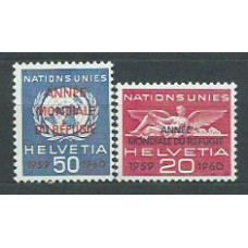 Suiza - Servicio Yvert 408/9 ** Mnh ONU