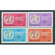 Suiza - Servicio Yvert 446/9 ** Mnh Medicina