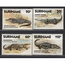 Surinam - Correo 1988 Yvert 1112/5 ** Mnh Fauna. Cocodrilos