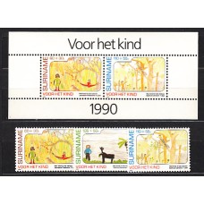 Surinam - Correo 1990 Yvert 1207/9+H,59 ** Mnh