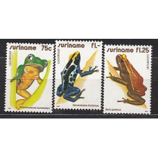Surinam - Aereo Yvert 88/90 ** Mnh Fauna. Ranas