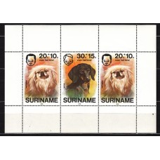 Surinam - Hojas Yvert 22 ** Mnh Fauna. Perros