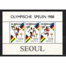 Surinam - Hojas Yvert 52 ** Mnh Deportes. Olimpiadas de Seoul