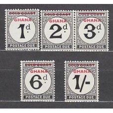 Ghana - Taxa Yvert 1/5 ** Mnh