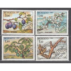 Monaco - Preobliterados Yvert 106/9 ** Mnh Flores