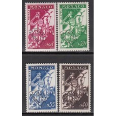 Monaco - Preobliterados Yvert 19/22 ** Mnh