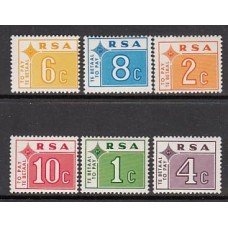 Africa del Sur Yvert Taxa 65/70 ** Mnh