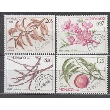 Monaco - Preobliterados Yvert 74/7 ** Mnh Flores