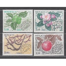 Monaco - Preobliterados Yvert 78/81 ** Mnh Flores