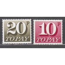 Gran Bretaña - Tasa Yvert 79a/80a ** Mnh