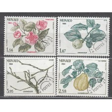 Monaco - Preobliterados Yvert 82/5 ** Mnh Flores