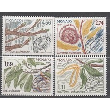 Monaco - Preobliterados Yvert 94/7 ** Mnh Flores