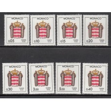 Monaco - Tasa Yvert 75/82 ** Mnh Escudos