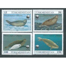 Turkmenistan - Correo Yvert 40/3 ** Mnh Fauna WWF