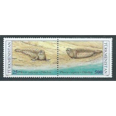 Turkmenistan - Correo Yvert 44/5 ** Mnh Fauna