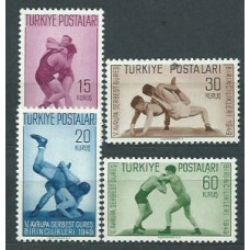 Turquia - Correo 1949 Yvert 1083/6 * Mh Deportes
