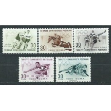 Turquia - Correo 1960 Yvert 1562/6 ** Mnh Olimpiadas de Roma