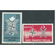 Turquia - Correo 1962 Yvert 1614/5 ** Mnh OTAN