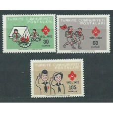 Turquia - Correo 1962 Yvert 1621/3 ** Mnh Scouts