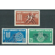 Turquia - Correo 1963 Yvert 1647/9 ** Mnh
