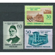 Turquia - Correo 1963 Yvert 1661/3 ** Mnh Agricultura