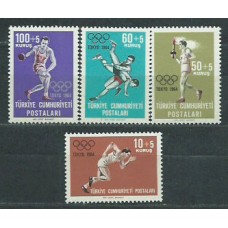Turquia - Correo 1964 Yvert 1704/7 ** Mnh Olimpiadas de Tokyo