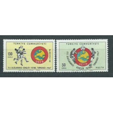 Turquia - Correo 1967 Yvert 1827/8 ** Mnh Deportes fútbol