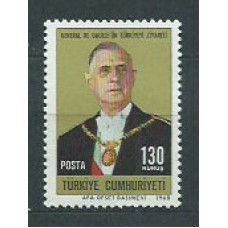 Turquia - Correo 1968 Yvert 1880 ** Mnh De Gaulle