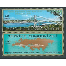 Turquia - Correo 1970 Yvert 1931/2 ** Mnh Puentes