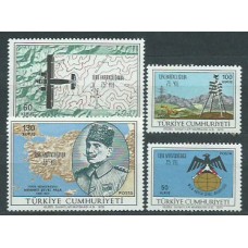 Turquia - Correo 1970 Yvert 1948/51 ** Mnh Cartografía