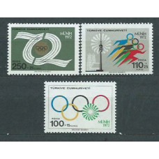 Turquia - Correo 1972 Yvert 2035/7 ** Mnh Olimpiadas de Munich