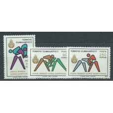 Turquia - Correo 1974 Yvert 2101/3 ** Mnh Deportes lucha