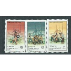 Turquia - Correo 1986 Yvert 2507/9 ** Mnh Deportes