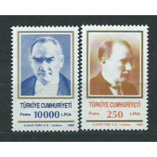 Turquia - Correo 1992 Yvert 2698/9 ** Mnh Ataturk