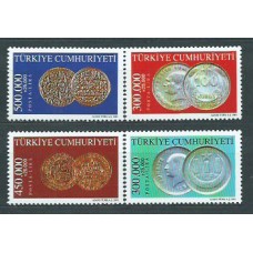 Turquia - Correo 2001 Yvert 3012/5 ** Mnh Monedas
