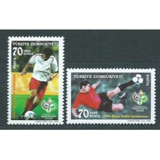 Turquia - Correo 2006 Yvert 3237/8 ** Mnh Deportes fútbol