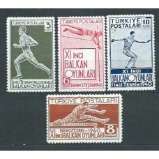 Turquia - Correo 1940 Yvert 943/6 * Mh Deportes