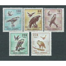 Turquia - Aereo Yvert 47/51 ** Mnh Fauna aves