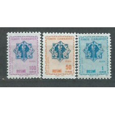 Turquia - Servicio Yvert 105/7 ** Mnh