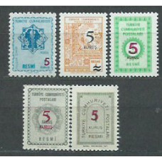 Turquia - Servicio Yvert 137/41 ** Mnh