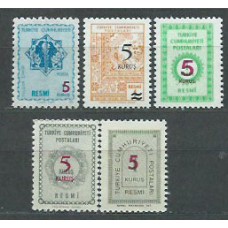 Turquia - Servicio Yvert 137/41 ** Mnh