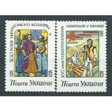 Ukrania - Correo Yvert 152/3 ** Mnh Trajes regionales