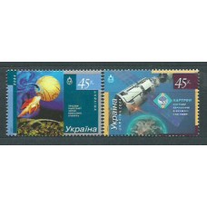 Ukrania - Correo Yvert 598/9 ** Mnh Astro