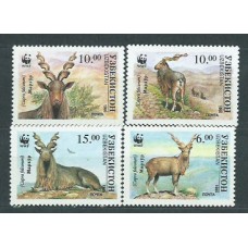 Uzbekistan - Correo Yvert 61AA/AD ** Mnh Fauna WWF