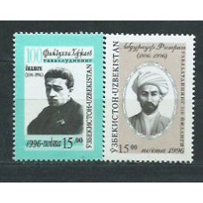 Uzbekistan - Correo Yvert 72A/B ** Mnh  Personajes