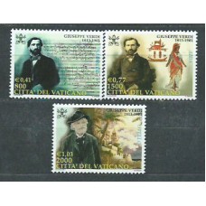 Vaticano - Correo 2001 Yvert 1227/9 ** Mnh Verdi música