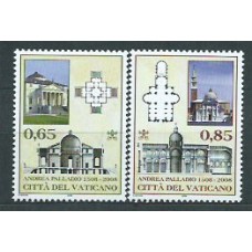 Vaticano - Correo 2008 Yvert 1476/7 ** Mnh Andrea Palladio arquitectura